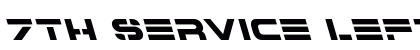 7th Service Leftalic Italic preview