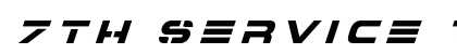 7th Service Title Italic Italic preview