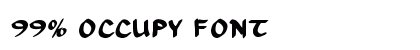 99% OCCUPY FONT preview
