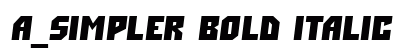a_Simpler Bold Italic preview
