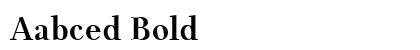 Aabced Bold preview