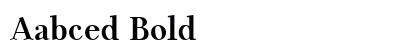 Aabced Bold preview