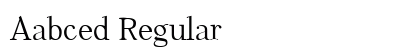 Aabced Regular Preview