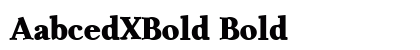 AabcedXBold Bold preview