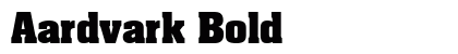 Aardvark Bold Preview