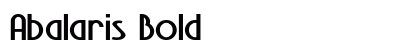 Abalaris Bold preview