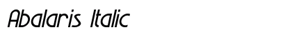 Abalaris Italic Preview