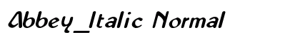 Abbey_Italic Normal preview