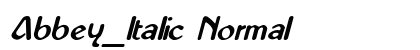 Abbey_Italic Normal preview