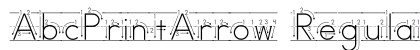 AbcPrintArrow Regular preview
