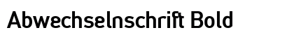 Abwechselnschrift Bold preview