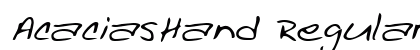AcaciasHand Regular Preview