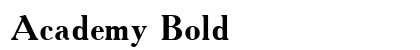 Academy Bold preview