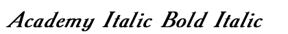 Academy Italic Bold Italic preview