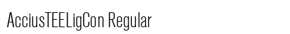 AcciusTEELigCon Regular preview