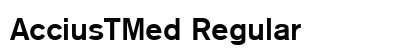 AcciusTMed Regular preview