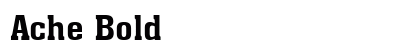 Ache Bold Preview