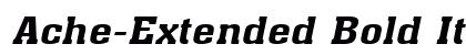 Ache-Extended Bold Italic preview