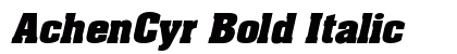 AchenCyr Bold Italic preview