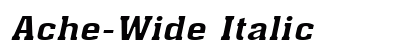 Ache-Wide Italic Preview