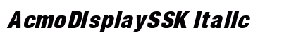 AcmoDisplaySSK Italic preview