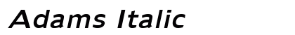 Adams Italic Preview