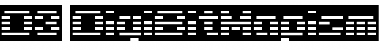 D3 DigiBitMapism type C wide Font