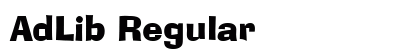 AdLib Regular Preview