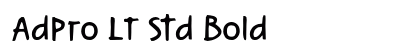 AdPro LT Std Bold preview