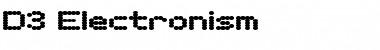 D3 Electronism Font