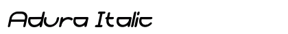 Adura Italic Preview