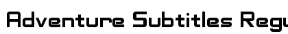 Adventure Subtitles Regular preview