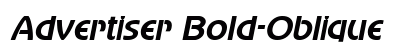 Advertiser Bold-Oblique Preview