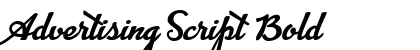 Advertising Script Bold preview