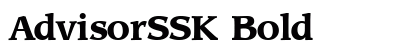 AdvisorSSK Bold preview