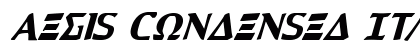 Aegis Condensed Italic Condensed Italic preview