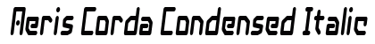 Aeris Corda Condensed Italic preview