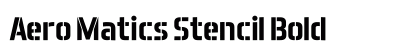 Aero Matics Stencil Bold preview