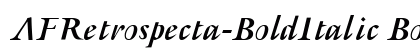 AFRetrospecta-BoldItalic Bold Italic preview