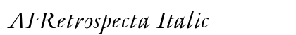 AFRetrospecta Italic Preview