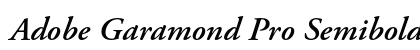 Adobe Garamond Pro Semibold Italic Preview