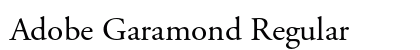 Adobe Garamond Regular Preview