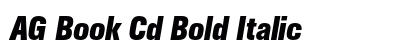 AG Book Cd Bold Italic preview