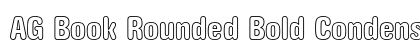 AG Book Rounded Bold Condensed Outline Preview