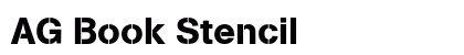 AG Book Stencil preview