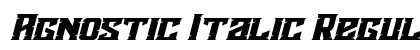 Agnostic Italic Regular preview