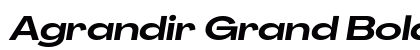 Agrandir Grand Bold Italic Preview