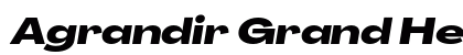 Agrandir Grand Heavy Italic preview