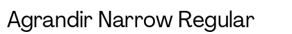 Agrandir Narrow Regular preview