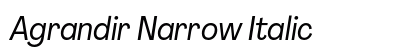 Agrandir Narrow Italic preview